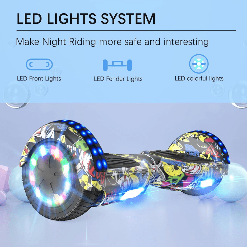 Malumeta Eléctrica Hoverboard Led 8 Inch
