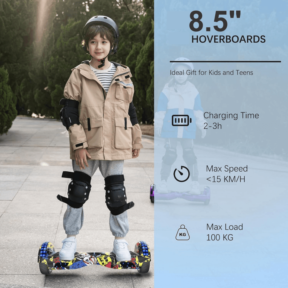 Malumeta Eléctrica Hoverboard Led 8 Inch