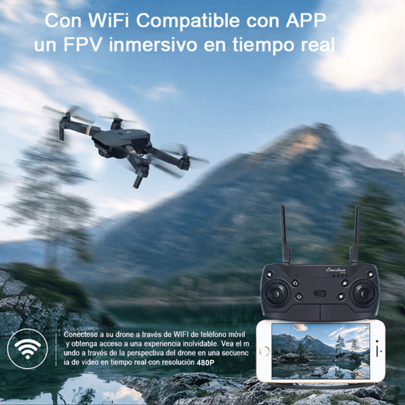 Drone Plegable Con Cámara Wifi 2.4g 998w